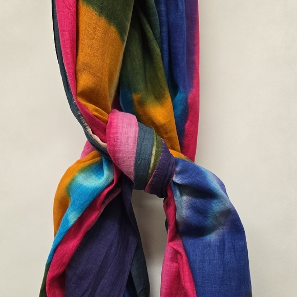 Colorful Abstract Pattern Scarf - Picture 8 of 8